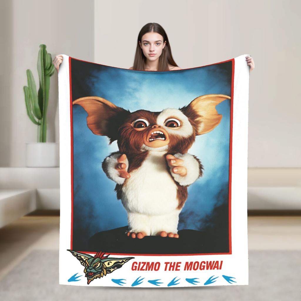 Christmas Horror Movie   Warm Blankets G-Gremlins Gizmo Camping Plush Bedding Throws Home Decor Flannel Bedspread Sofa Bed Cover
