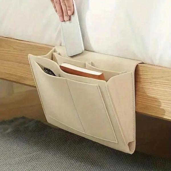 Bedside Hanging Storage Bag Mobile Phone Remote Control Tissue Storage Bag Bedside Book Storage Hanging Bag Sundry Storage Bag Household Items
