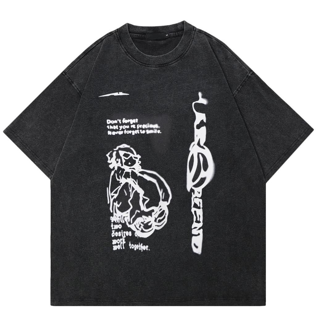 2024 Streetwear Cartoon Characters Graphic Unisex T-Shirt