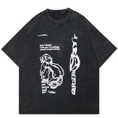 2024 Streetwear Cartoon Charaktere Grafik Unisex T-Shirt