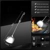 Stainless Steel Kitchen Utensil Set Wooden Handle Long Slotted Turner Anti Scald Professional Spoon Ladle Colander Restaurant