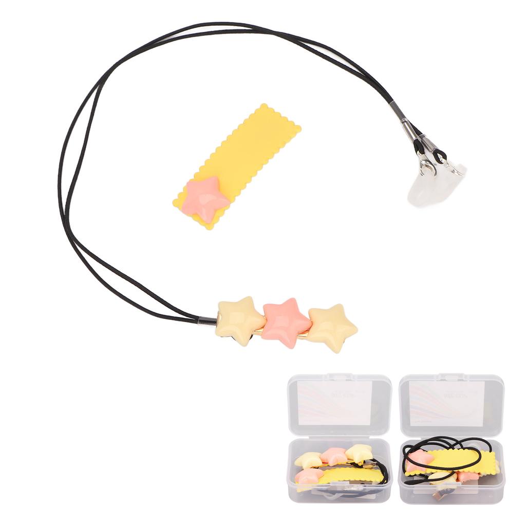 Hearing Amplifier Clip Holder Portable Cute Star Shaped BTE Hearing Amplifier Lanyard for Kid Elderl