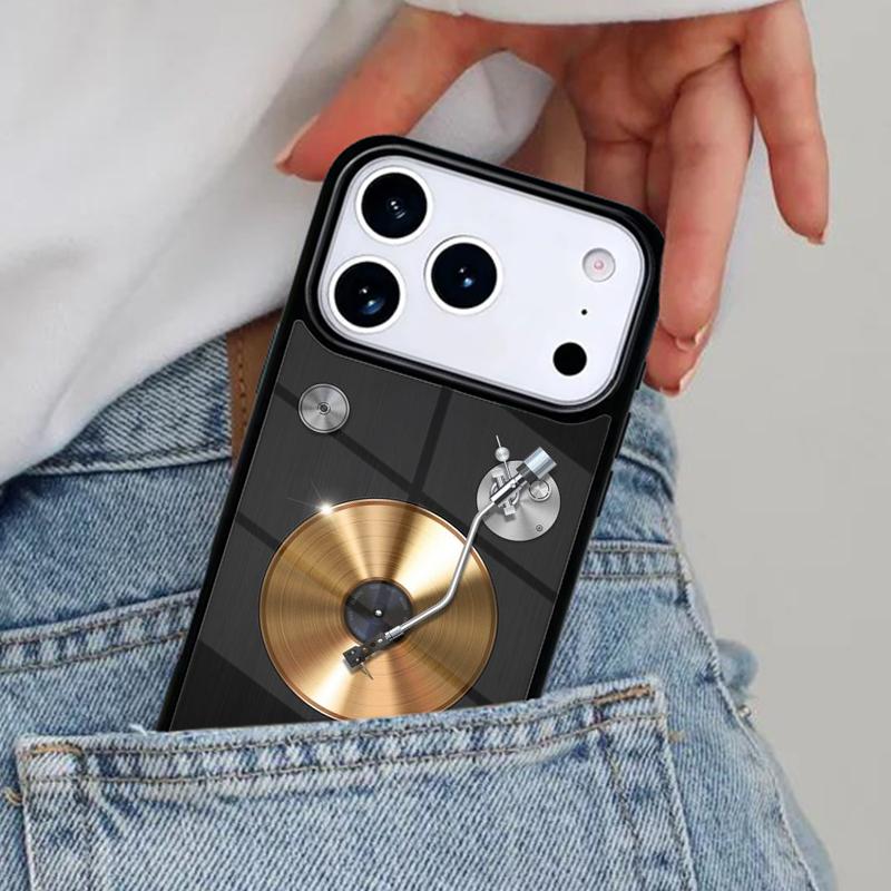 Vinyl DJ Record Art Phone Case for iPhone 17ProMax 12 13 14 15 16e 17 Pro Max Plus Air Cover