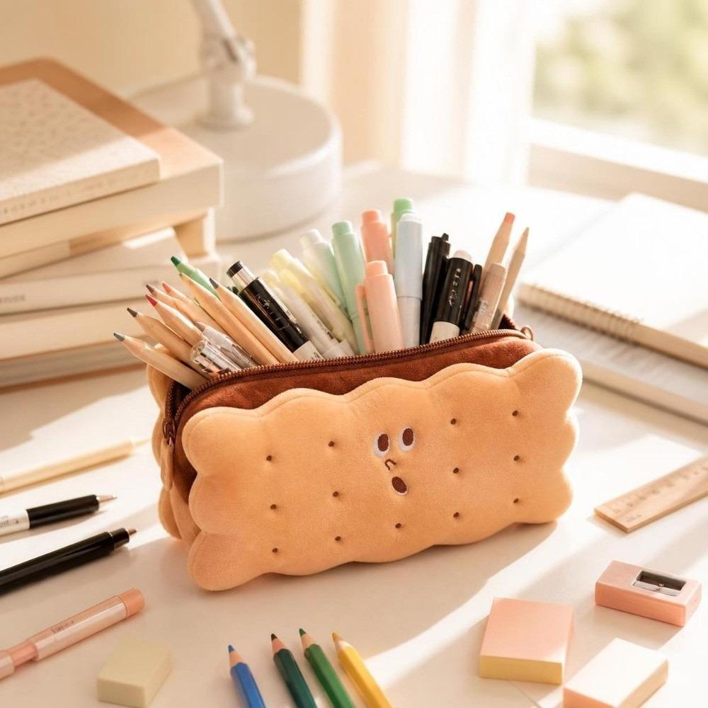Cartoon Design Pencil Box Large Capacity Makeup Storage Bag Kawaii Stationery Bag School
