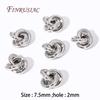 18K Gold Plated Metal Bead Separators For Bracelets,Weave Pattern Beads,Spacer Beads For Jewelry Making DIY Accessories