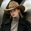 Ethnic Style Jazz Hat Solid Color Vintage Cowgirl Hat Fashion Western Cowboy Hat  for Men And Women