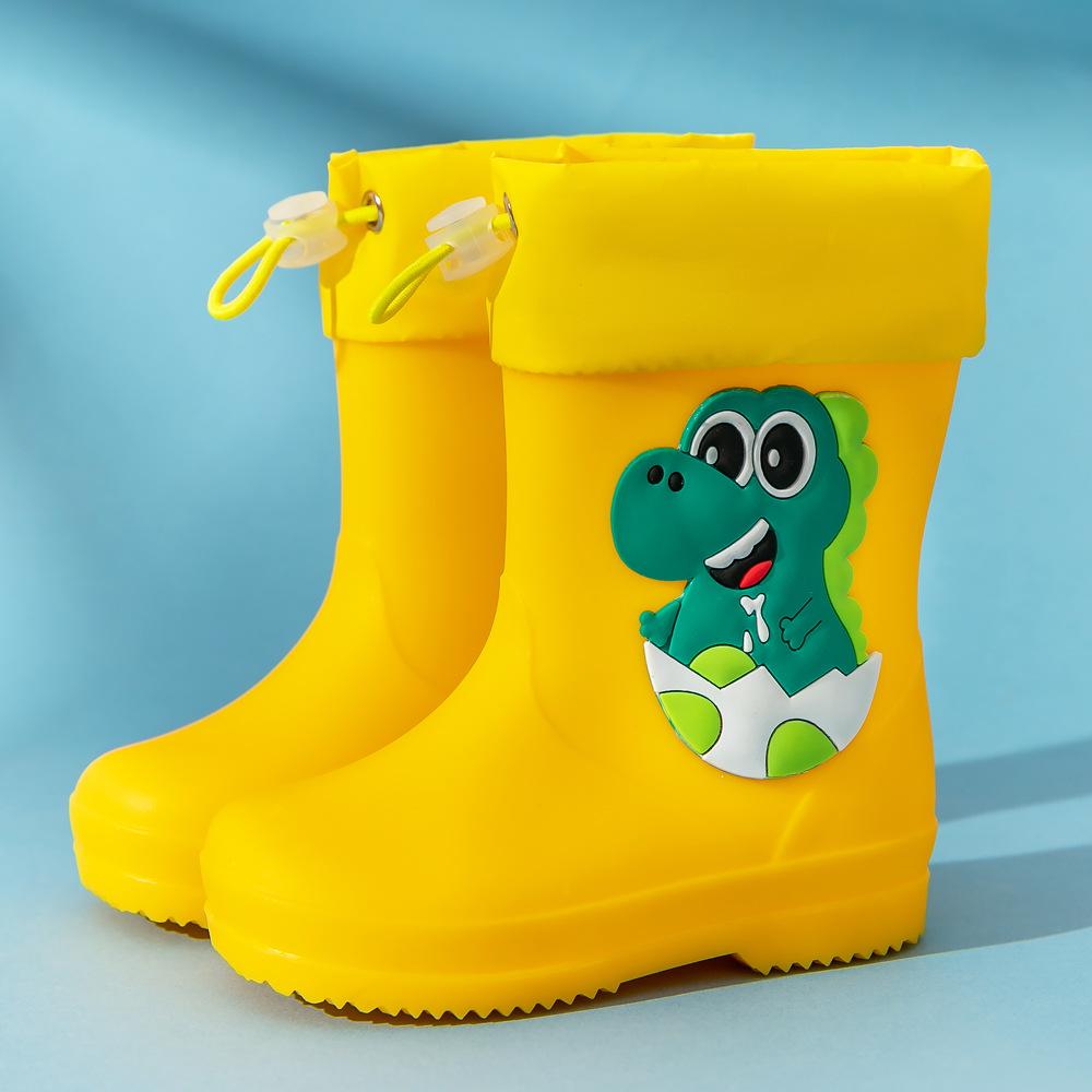 Unisex Toddler Waterproof Cartoon Rain Boots for Kids - Rubber, Short, Outdoor
