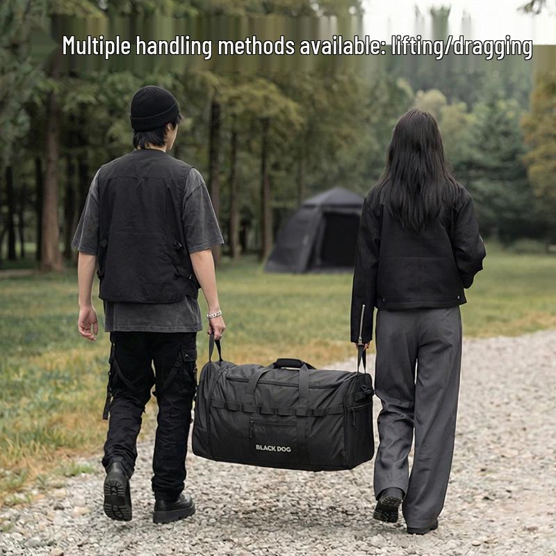 BLACKDOG Large Capacity Rolling Travel Bag: Portable Outdoor Handheld Luggage for Short-Distance Trips