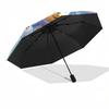 Winnie and Friends Themed Travel Umbrella-8 Ribs Automatic Opening and Closing, Portable Folding Design, Compact and Stylish Umbrella