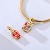 Gold Series Diy Charms Bead Original Copper Inlaid Zirconium Sun Insect Pendants Fit Bracelet Jewelry Gift Marking