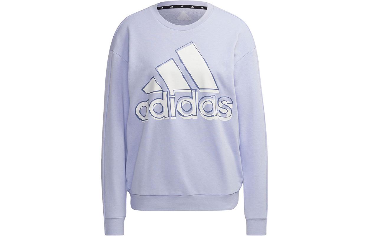 Adidas Neo Sweatshirts Women s Purple Crew Neck Moderate Regular HB5106 M