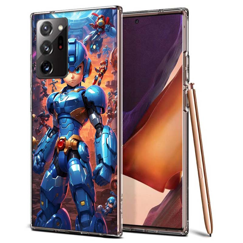 Game M-Megaman R-Rockman Phone Case for Samsung A55 A35 A25 A15 A07 A05S A16 A17 A26 A36 A37 A56 A57 Galaxy Note 20 10 A50S A71