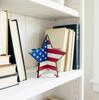 Cardboard Star Shaped Tabletop Decoration with White Star Print for Party Home Office Display Events Crafts DIY Projects