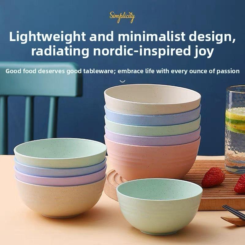 Nordic Kids Dinner Bowl Plastic Unbreakable With Smooth Surface For Childrens Meals