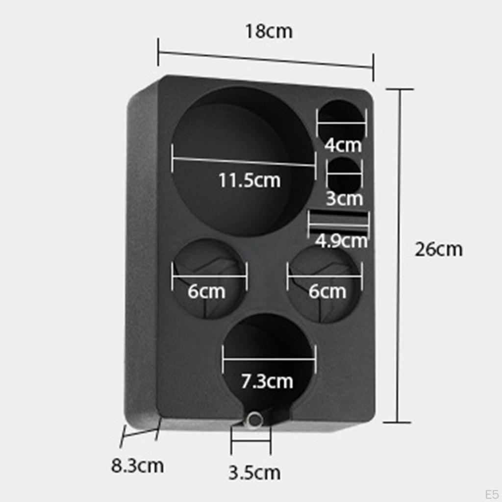 Coffee Holder Espresso Storage Box Universal Tool Non-slip Tamping Station for Countertop