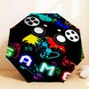 1pc Gamepad Gaming Pattern Umbrella Design Automatic Opening and Closing Umbrella, High-quality Travel Umbrella,  C1128209