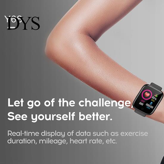 Y68 Waterproof Heart Rate Blood Pressure Monitor Smart Bracelet for iOS Android