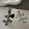 Balloon Dog Keychain Pendant Trendy Dark Style Couple Keychain Personalized Glossy Balloon Dog Bag Decoration Cool Girl Key Chain Gift Accessories