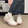 Thin Outdoor Hiking Shoes 22 New Mesh Breathable Dad Shoes Platform-soled Deodorant Sneakers