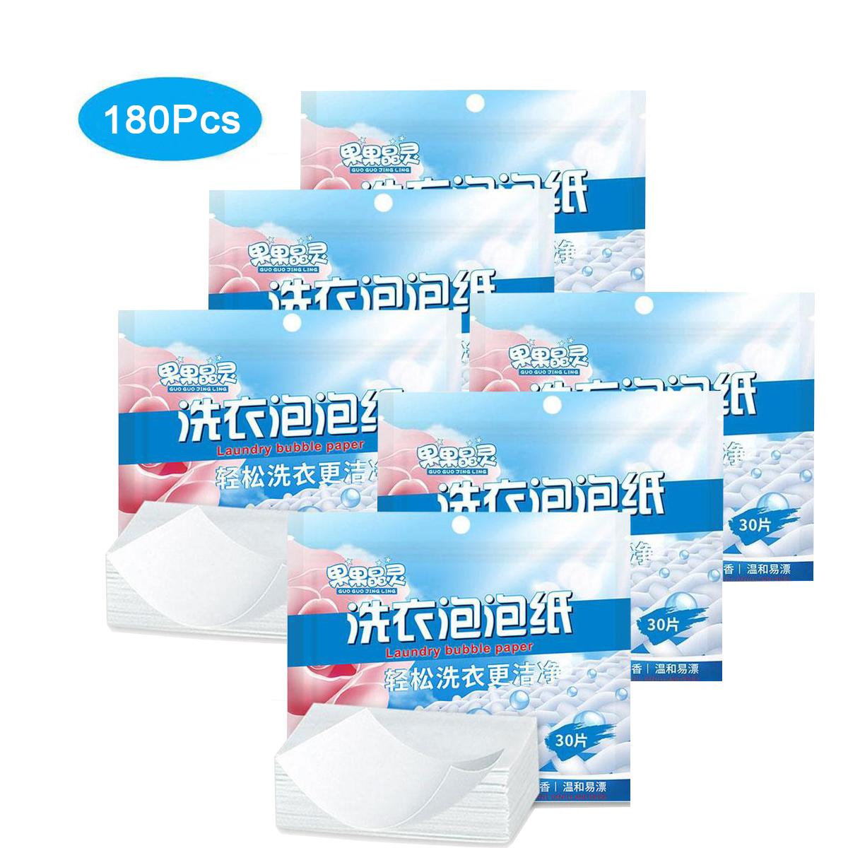 

30/60/90 шт./лот, экологически чистый стиральный порошок, мыльный лист, бесплатный концентрированный стиральный порошок, прочный гаджет для стирки для стиральной машины 180PCS белый