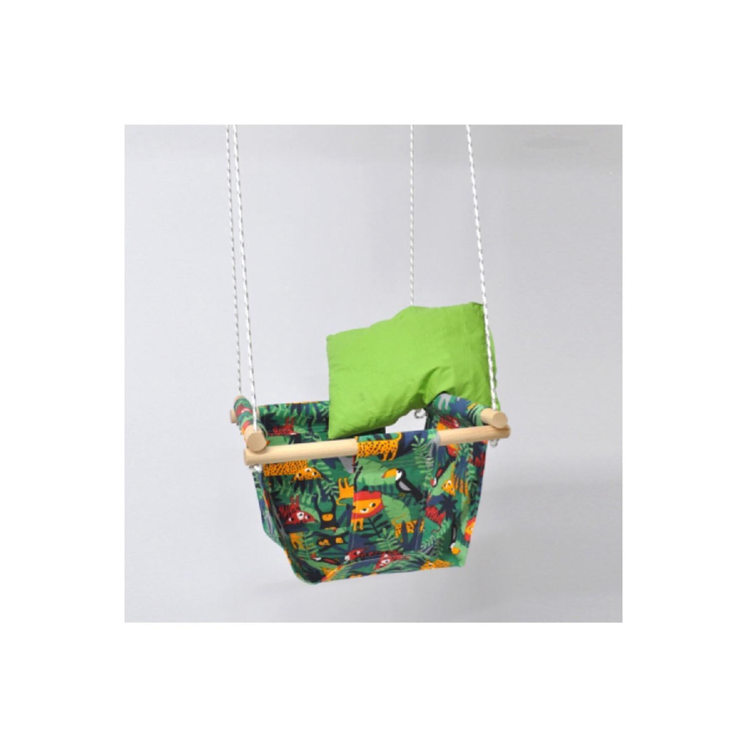 

Baby Swing Cradle Wooden зелений