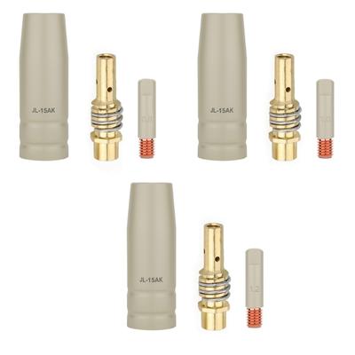 0.8/1.0/1.2mm Torch Gas Nozzle Tip Holder 15AK European Welding Accessories For Professional Welders Precise Tasks 3pcs