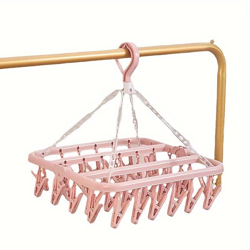 

Multi - clip hanger for household use, suitable for hanging socks, clothes. Hangers for dormitory, clothes clips