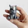 New Angry Little Rhino Resin Statue Ornament for Home and Office Tabletop Ornaments