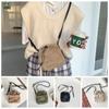 Pleated Small Phone Bag Multi-position Drawstring Shoulder Bag Drawstring Crossbody Bag  Travel
