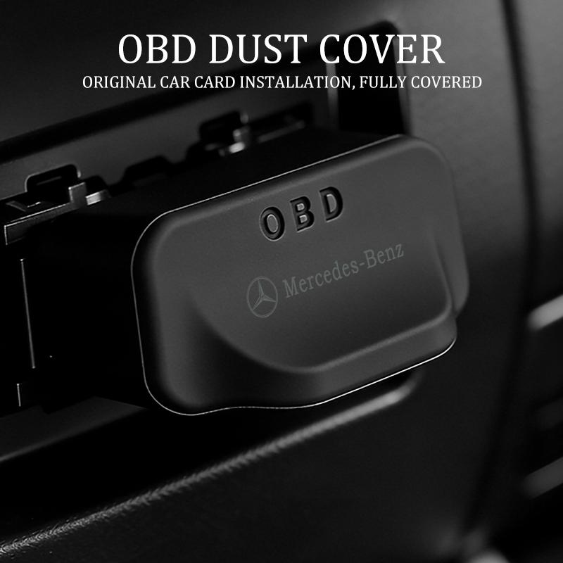Car Logo OBD Diagnostic Port Waterproof Anti Dust Sleeve Auto Interior Protector For Benz Exclusive AMG SPRINTER V CLASS VIANO