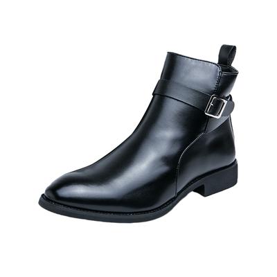 Schuhe im britischen Stil für Herren, lässige Lederstiefel, Mode 2024