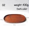 Ovale Serviertabletts, Geschirr, Dessert, Tee, Untertasse, Untersetzer, Kaffee-Untersetzer, Holzteller, Aufbewahrung, Lebensmittel-Display, Home Hotel Decor