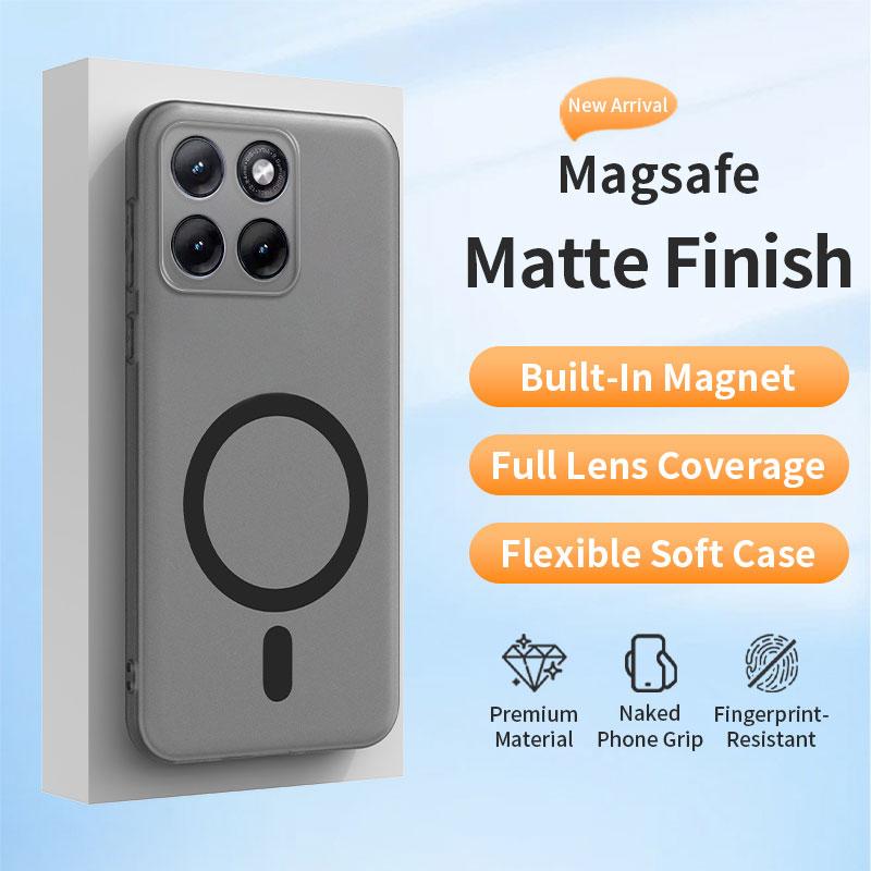 Minimalist Matte Clear Soft Magnetic Wireless Charge Cover for Motorola Signature Edge70 Fusion/Ultra/Pro Anti-drop Phone Case
