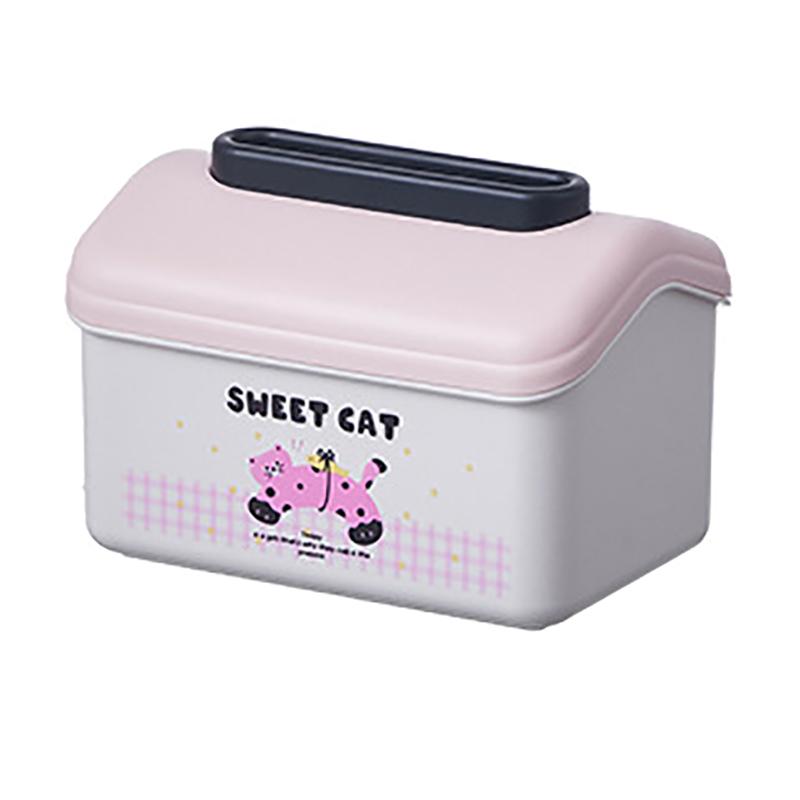 

1Pc Toilet Paper Box Living Room Draw Paper Box Wall Mounted Home Bedroom Bedside Table Multifunctional Cartoon Cute Tissue Box
