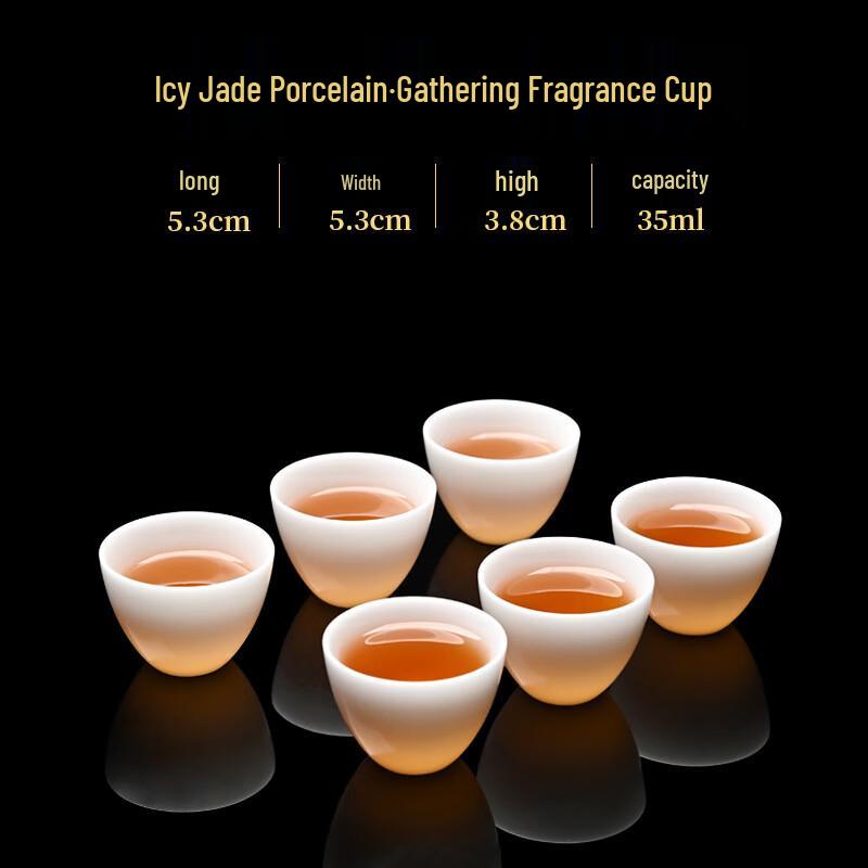 Shangqi Ice Jade Porcelain Teacups