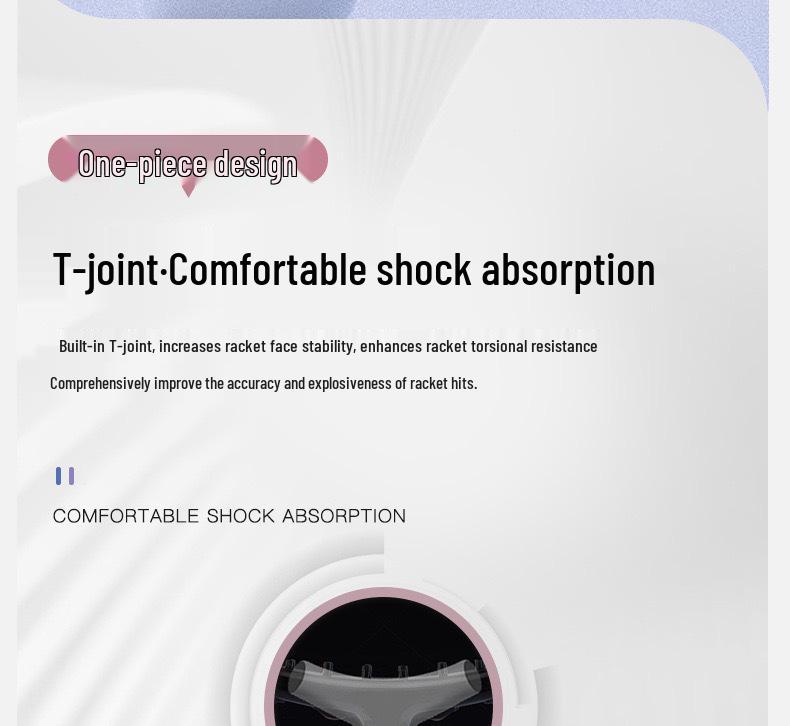 Authentisches Vollcarbon-Badmintonschläger - Ultraleicht, Hohe Bespannhärte, Langlebig für Anfänger & Profis