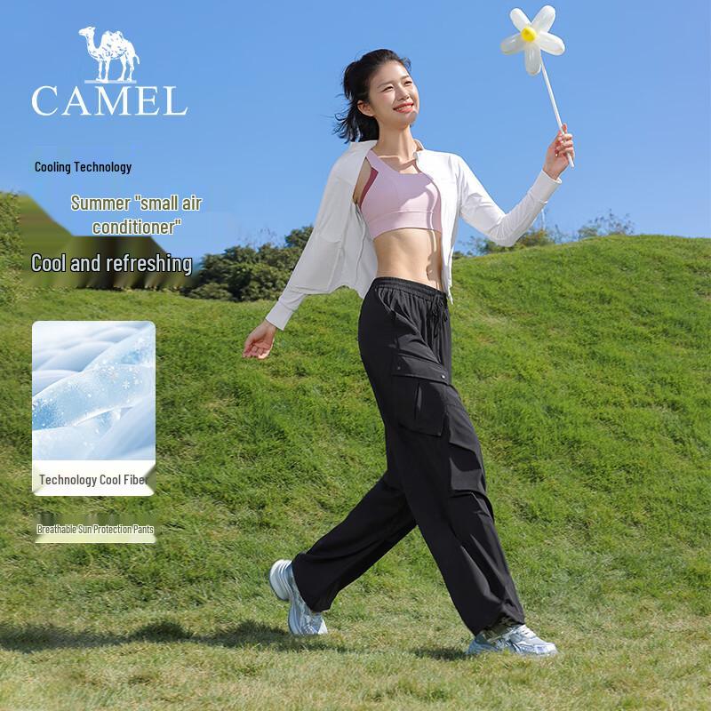 CAMEL Women's Outdoor Sun Protection Ice-Feel Cargo Pants