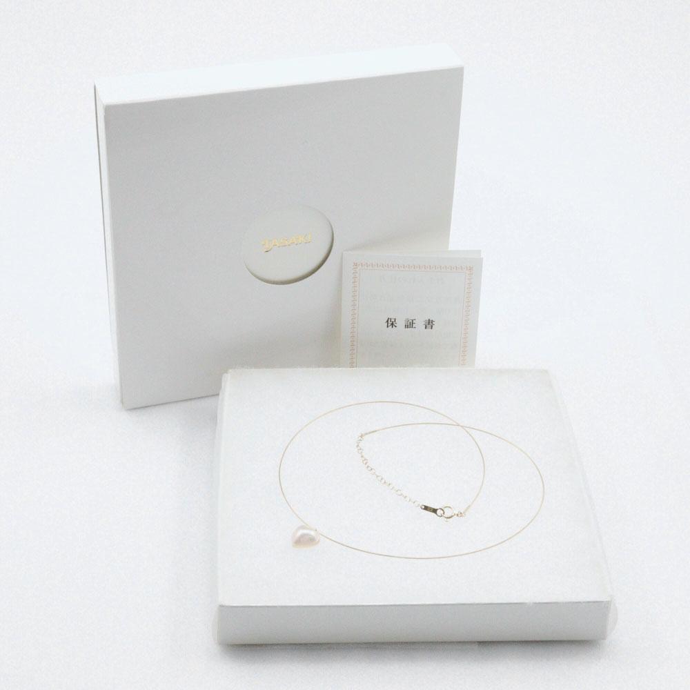 TASAKI Omega Chain Heart Necklace Mabe Pearl K18 yellow gold/Pearl 2.6g Women Used