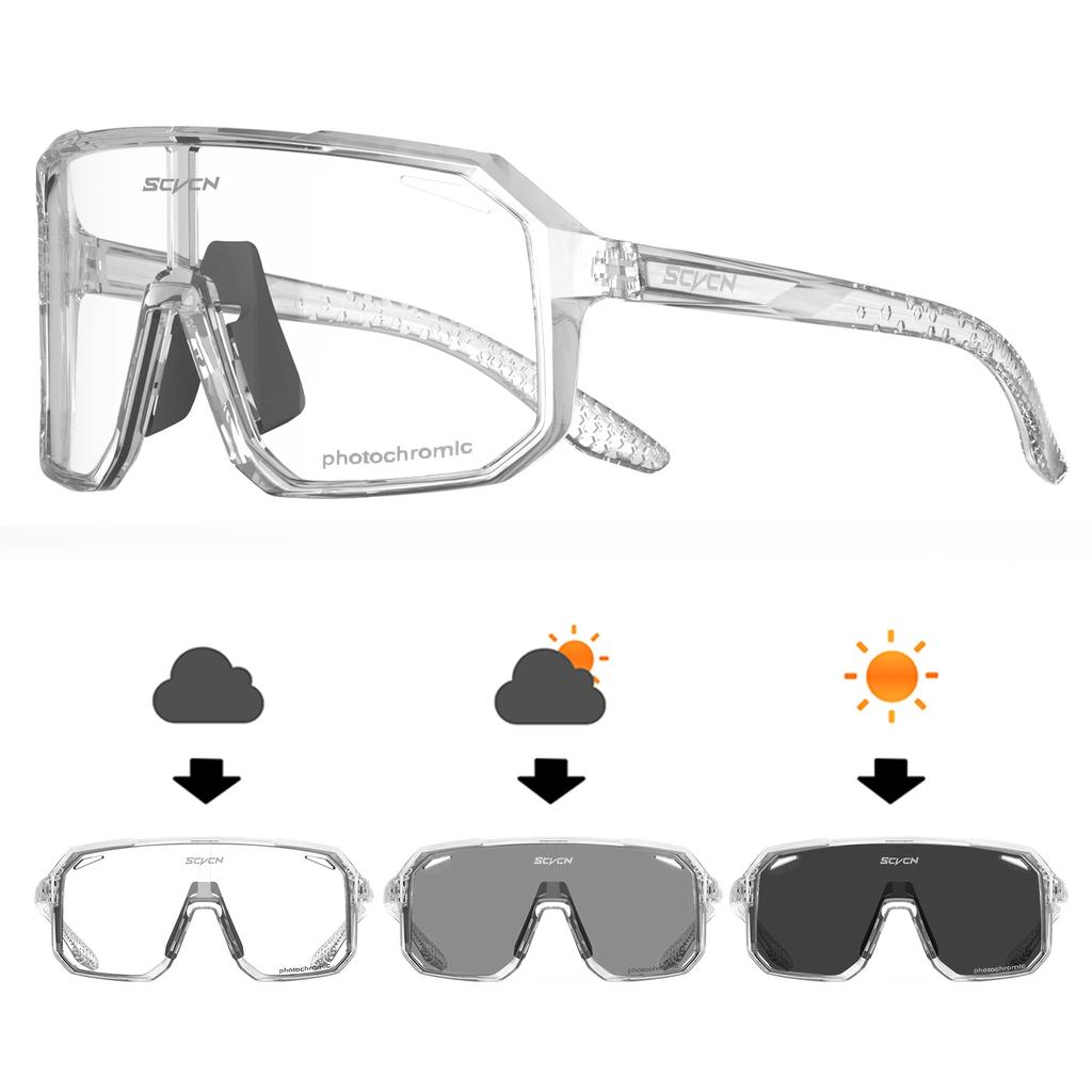 SCVCN Hiking Eyewear Cycling Glasses Bike Sunglasses MTB Bicycle Camping Golf UV400 Sports Protection Glasses for Men Women