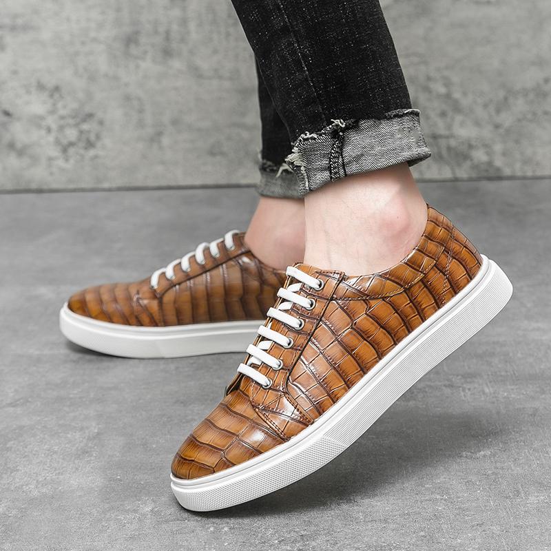 Fashion Handmade New Mens Leather Shoes Casual Slip On Formal Dress Classic White Soled Oxford Shoes for Male Non Slip Driving Footwear