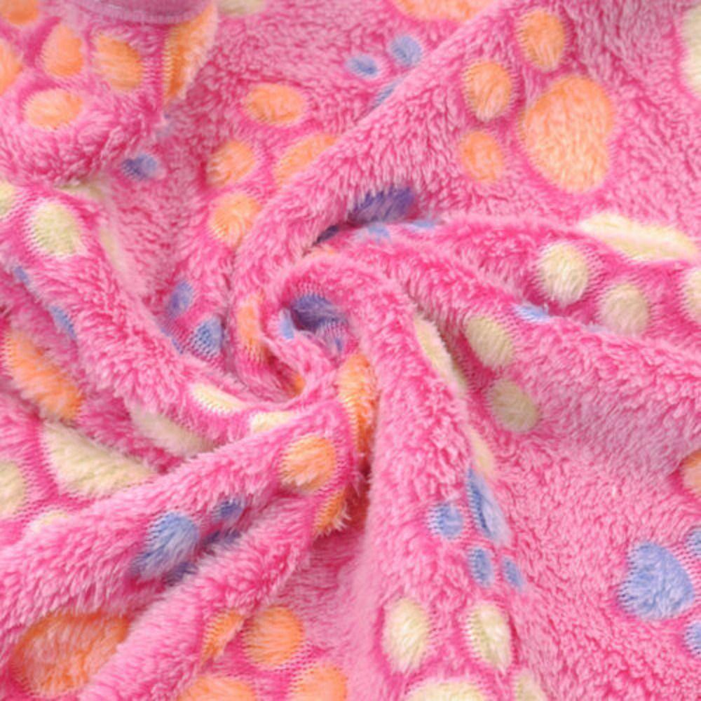 Winter Cat Bed Flannel Fleece Pet Mat Sleeping Pad Soft Warm Dog Blanket