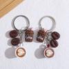 2 Pezzi Mini Portachiavi Tazza da Caffè Forma Caffè Ciondolo Borsa Mini Portachiavi Ciondolo Per Zaino