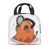 Kawaii Pochitas Thermal Insulated Lunch Bags for Work Portable Food Bag Cooler Thermal Lunch Box