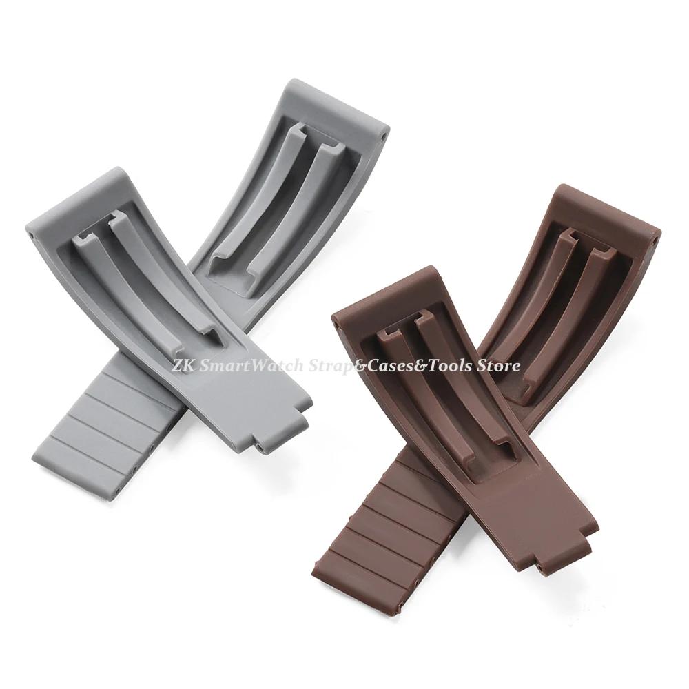 Rubber Watch Strap 20mm for Rolex Water Ghost Series Wrist Band Waterproof Silicone Watch Band Fold Buckle Men Sport Bracelet