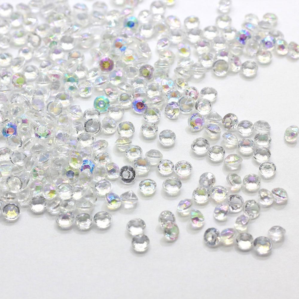 4mm Beautiful White Clear Plastic ABS Diamond Pearls Crystals Beads Mini for Nail Art Stickers Jewelry Make
