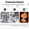Handmade Pearl Painting Kit Fiery Mushroom DIY Frameless 3D Bead Art Canvas Creative Leisure Home Decoration Gift