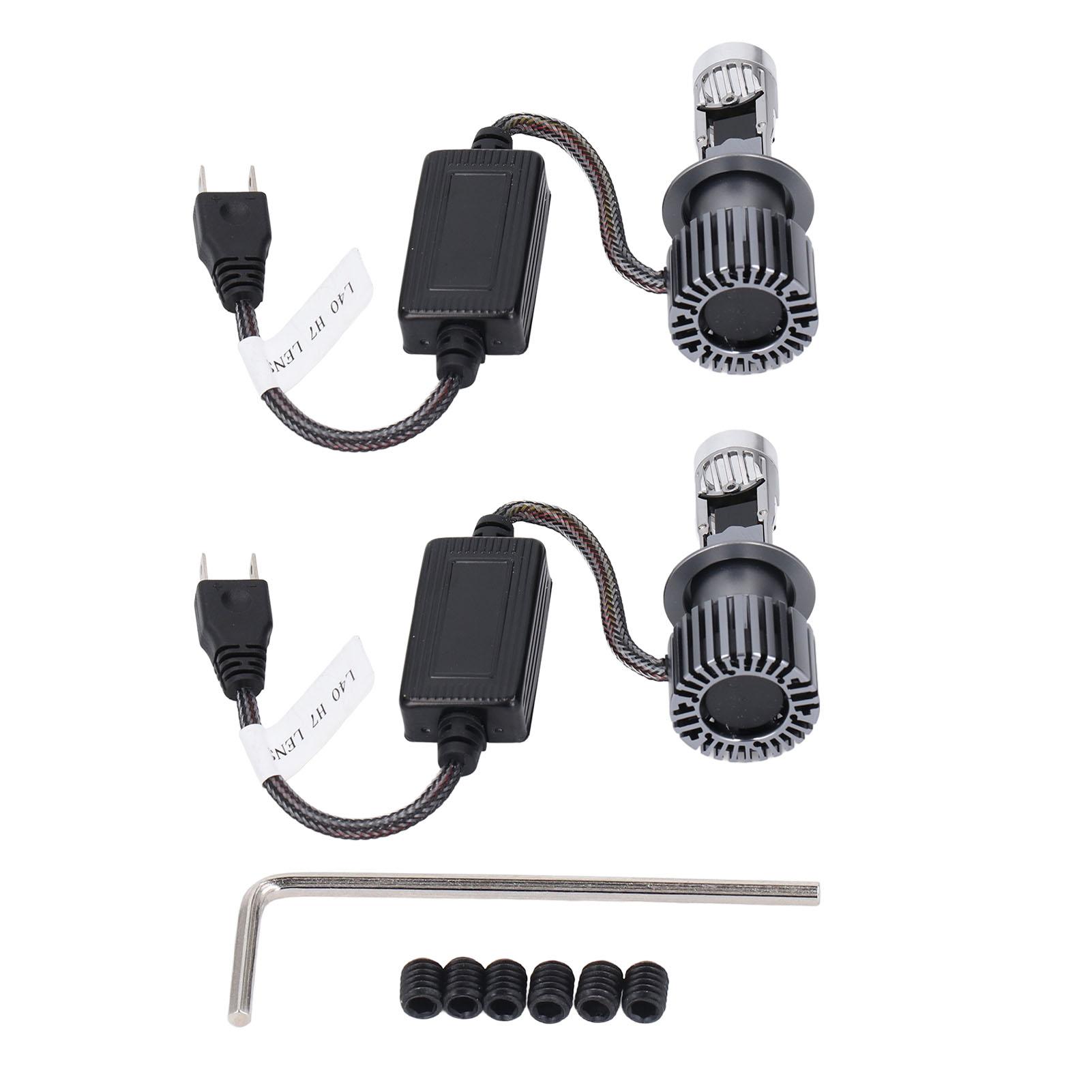 

1 Pair LED Car Headlights 33w Fast Heat Dissipation 8000LM L40 Lens Headlight Bulbs with Long Lifespan R