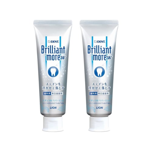 Lion Dental Materials Dent Health Brilliant More Double Natural Peppermint Paste, 90g, Blue