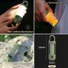Rechargeable Flashlight Camping Lantern 6 Modes LED Mini Portable Keychain Tent Lamp Waterproof For Hiking Fishing Outdoor