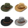 Vintage Fedora Hat For Summer Sun Protection With Breathable Wool Blend Fabric For Men And Women